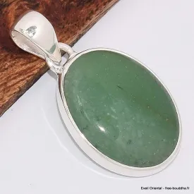 Pendentif oval en Aventurine - Bijoux en Aventurine