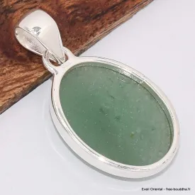 Pendentif oval en Aventurine - Bijoux en Aventurine