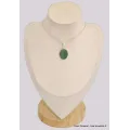 Pendentif oval en Aventurine - Bijoux en Aventurine