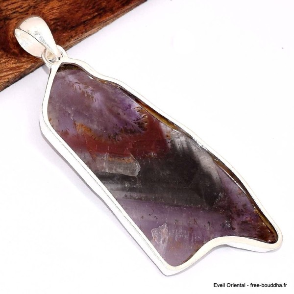 Long et grand pendentif Super Seven tranche grade AAA Pendentifs pierres naturelles BK60.2