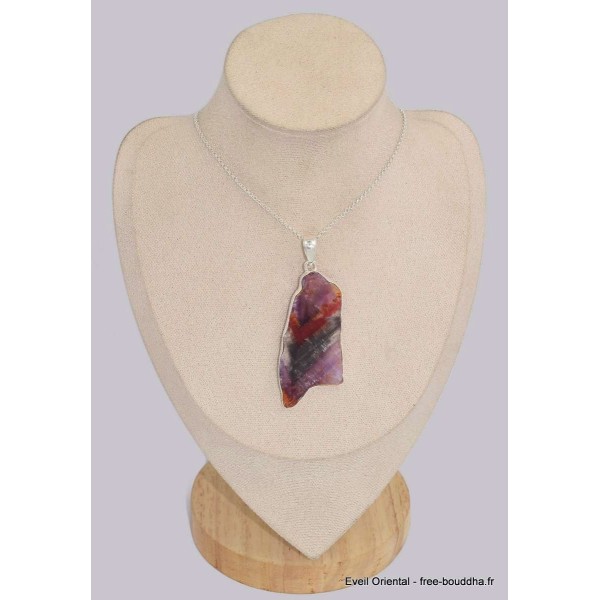 Long et grand pendentif Super Seven tranche grade AAA Pendentifs pierres naturelles BK60.2