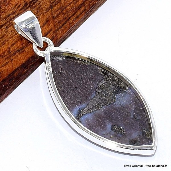 Pendentif Merlinite Mystique Gabbro marquise Bijoux en Merlinite Mystique Gabbro BK61.1