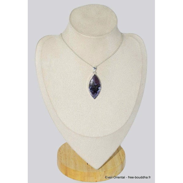 Pendentif Merlinite Mystique Gabbro marquise Bijoux en Merlinite Mystique Gabbro BK61.1