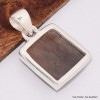 Pendentif Pierre du Soleil Noire carrée Bijoux en Pierre du Soleil BK63
