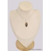 Pendentif Pierre du Soleil Noire taille marquise Bijoux en Pierre du Soleil BK63.1