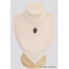 Pendentif Pierre du Soleil Noire ovale Bijoux en Pierre du Soleil BK63.4
