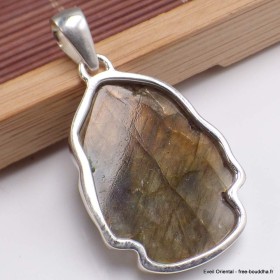 Bouddha sculpté en Labradorite Bijoux en Labradorite JA3.9