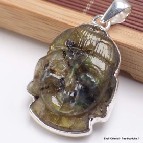 Bouddha sculpté en Labradorite Bijoux en Labradorite JA3.9