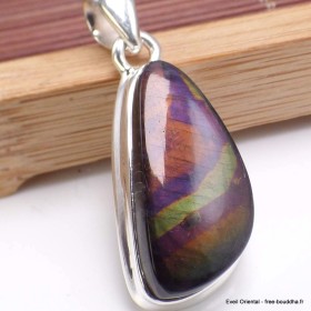 Pendentif Labradorite Spectrolite à rayures Bijoux en Labradorite BK64