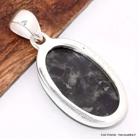 Pendentif Labradorite Spectrolite ovale rouille bleue - Pendentifs pierres naturelles