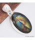 Pendentif Labradorite Spectrolite ovale aurores boréales Bijoux en Labradorite BK64.3