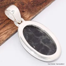 Pendentif Labradorite Spectrolite ovale aurores boréales - Bijoux en Labradorite