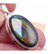 Pendentif Labradorite Spectrolite ovale aurores boréales Bijoux en Labradorite BK64.3