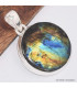 Pendentif Labradorite Spectrolite ronde Bijoux en Labradorite BK64.5