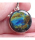 Pendentif Labradorite Spectrolite ronde Bijoux en Labradorite BK64.5