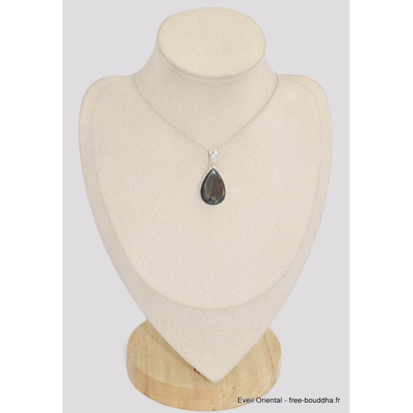 Pendentif goutte en Labradorite Spectrolite Bijoux en Labradorite BK64.6