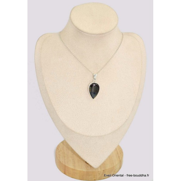Pendentif goutte en Labradorite Spectrolite de Finlande Bijoux en Labradorite BK64.7
