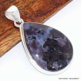 Pendentif Merlinite Mystique Gabbro marquise 