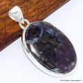 Pendentif Merlinite Mystique Gabbro forme ovale - Bijoux en Merlinite Mystique Gabbro