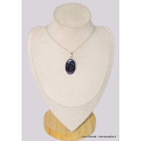 Pendentif Merlinite Mystique Gabbro forme ovale Bijoux en Merlinite Mystique Gabbro BK61.5