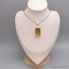 Gros pendentif en Fluorite jaune facettée Pendentifs pierres naturelles BK66