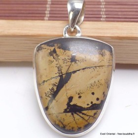 Pendentif Jaspe Pinceau semi-oval Bijoux en Jaspe BK67.1