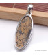 Pendentif Jaspe Pinceau oval allongé Bijoux en Jaspe BK67.2