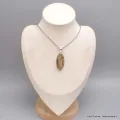Pendentif Jaspe Pinceau oval allongé - Bijoux en Jaspe