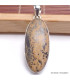 Pendentif Jaspe Pinceau oval allongé Bijoux en Jaspe BK67.2