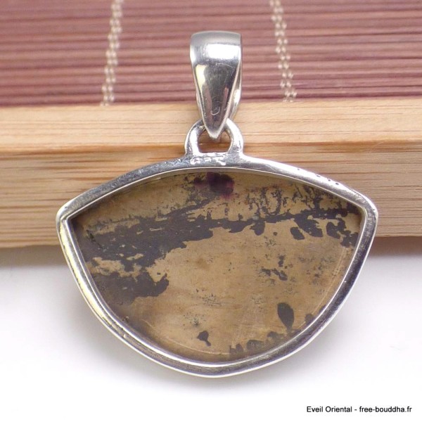 Pendentif Jaspe Pinceau semi-rond Bijoux en Jaspe BK67.3