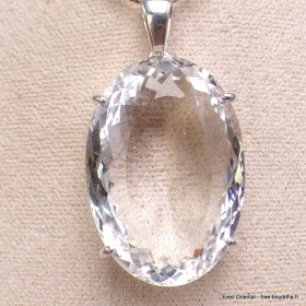 Très gros Pendentif Cristal de Roche 34 gr Pendentifs pierres naturelles BK65