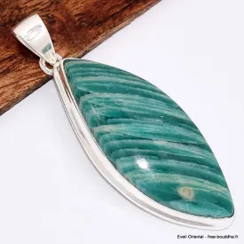 Pendentif marquise en Amazonite du Brésil - Bijoux en Amazonite