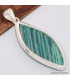 Pendentif marquise en Amazonite du Brésil Bijoux en Amazonite BK69