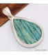Pendentif goutte en Amazonite du Brésil Bijoux en Amazonite BK69.2