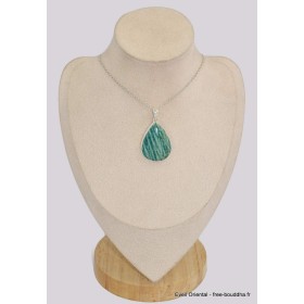 Pendentif goutte en Amazonite du Brésil 