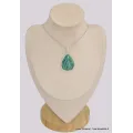 Pendentif goutte en Amazonite du Brésil - Bijoux en Amazonite