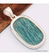 Pendentif Amazonite du Brésil rectangulaire Bijoux en Amazonite BK69.4
