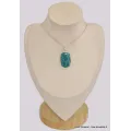 Pendentif Amazonite du Brésil rectangulaire - Bijoux en Amazonite