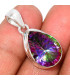 Pendentif Quartz Mystique forme goutte Pendentifs pierres naturelles BK71