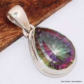 Pendentif Quartz Mystique forme goutte Pendentifs pierres naturelles BK71