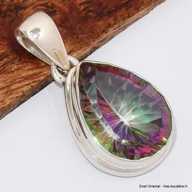 Pendentif Quartz Mystique forme goutte - Pendentifs pierres naturelles