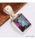 Pendentif Quartz Mystique forme rectangulaire Pendentifs pierres naturelles BK71.1