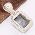 Pendentif Quartz Mystique forme rectangulaire - Pendentifs pierres naturelles