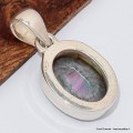 Pendentif Quartz Mystique forme ovale Pendentifs pierres naturelles BK71.2