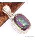 Pendentif Quartz Mystique semi-rectangulaire Pendentifs pierres naturelles BK71.3
