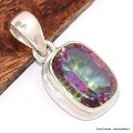Pendentif Quartz Mystique semi-rectangulaire Pendentifs pierres naturelles BK71.3