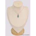 Pendentif Cyanite d'eau facettée forme goutte Pendentifs pierres naturelles BK73