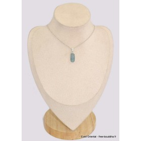 Pendentif Cyanite d'eau facettée semi-rectangulaire Pendentifs pierres naturelles BK73.1