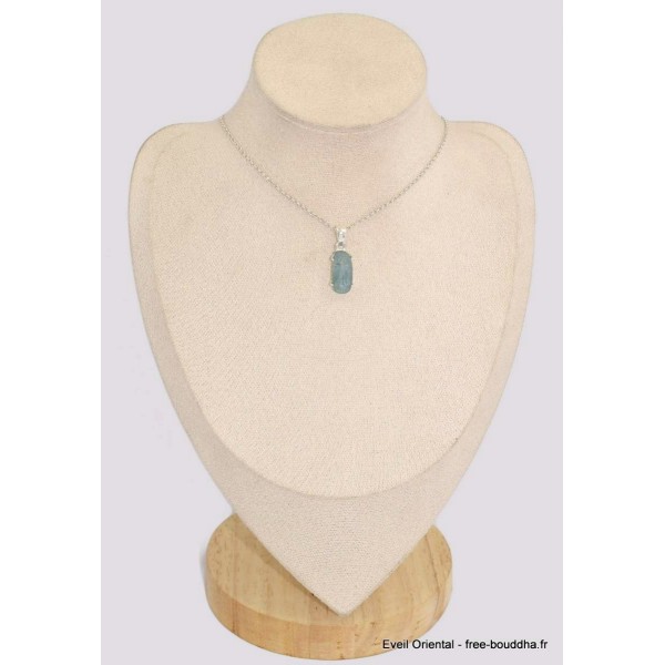 Pendentif Cyanite d'eau facettée semi-rectangulaire Pendentifs pierres naturelles BK73.1