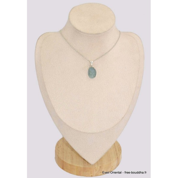 Pendentif Cyanite d'eau facettée asymétrique Pendentifs pierres naturelles BK73.2